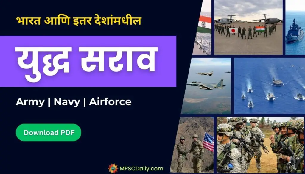 Military Exercises of India in marathi